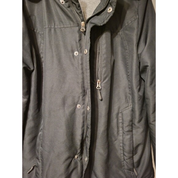 Outdoor Life Hooded Jacket Men Small Black Zip Winter Lightweight - Picture 4 of 7